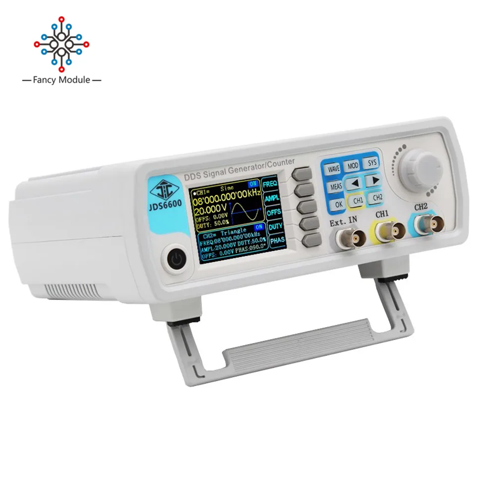 

JDS6600-15M 15MHz DDS генератор сигналов DC 5V Цифровой Двухканальный измеритель частоты произвольный генератор сигналов