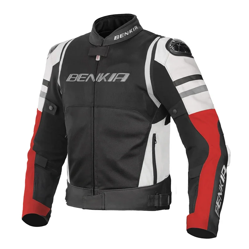 BENKIA куртка мотоциклиста летняя осенняя для верховой езды сетка + Кожа Защита от