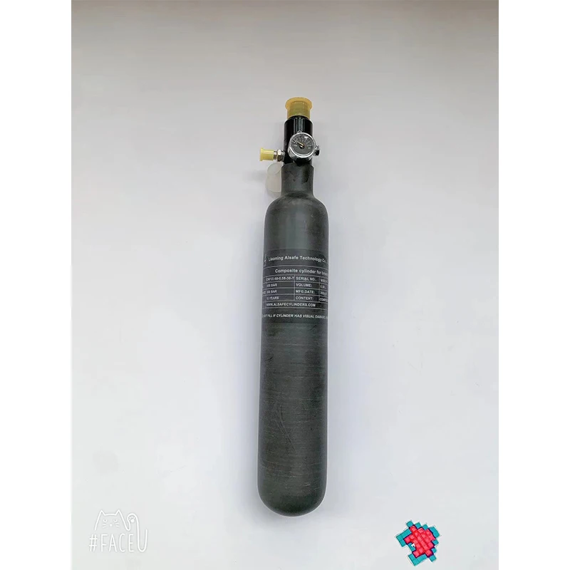 Фото 0.58L 580cc 4500Psi 300Bar баллон из углеродного волокна Воздушный бак HPA заполняющая Станция регулятор клапана зарядки FX M18 * 1,5 №3