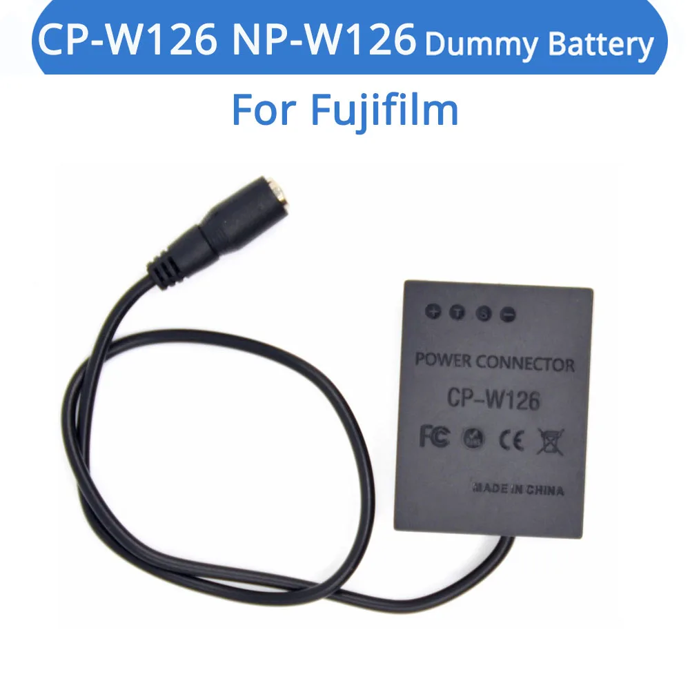 

CP-W126 DC Coupler NP-W126 Dummy Battery For Fujifilm X-A3 A2 E3 E2 X-T3 T2 T1 X-T30 T20 T10 FinePix HS33 HS35 HS50 EXR Camera