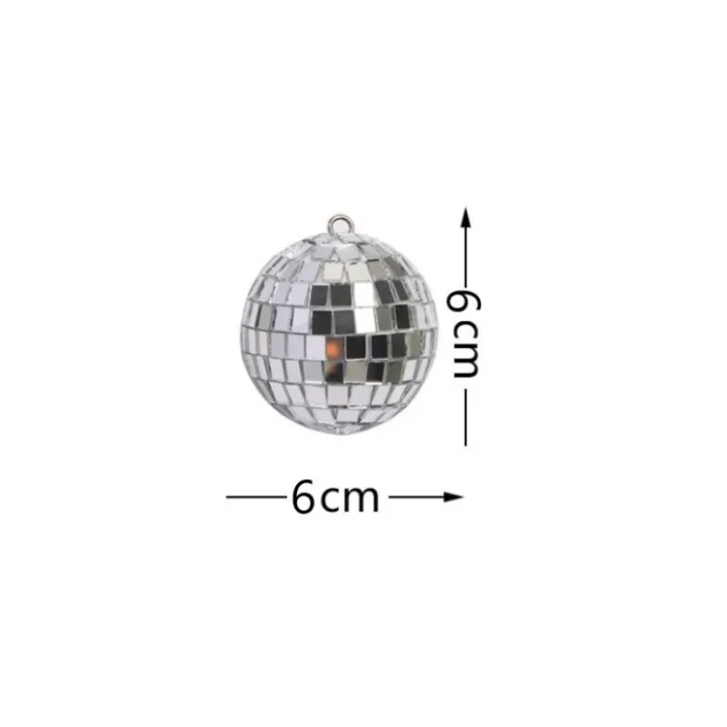 Стеклянные зеркальные диско-шары 3-20 см