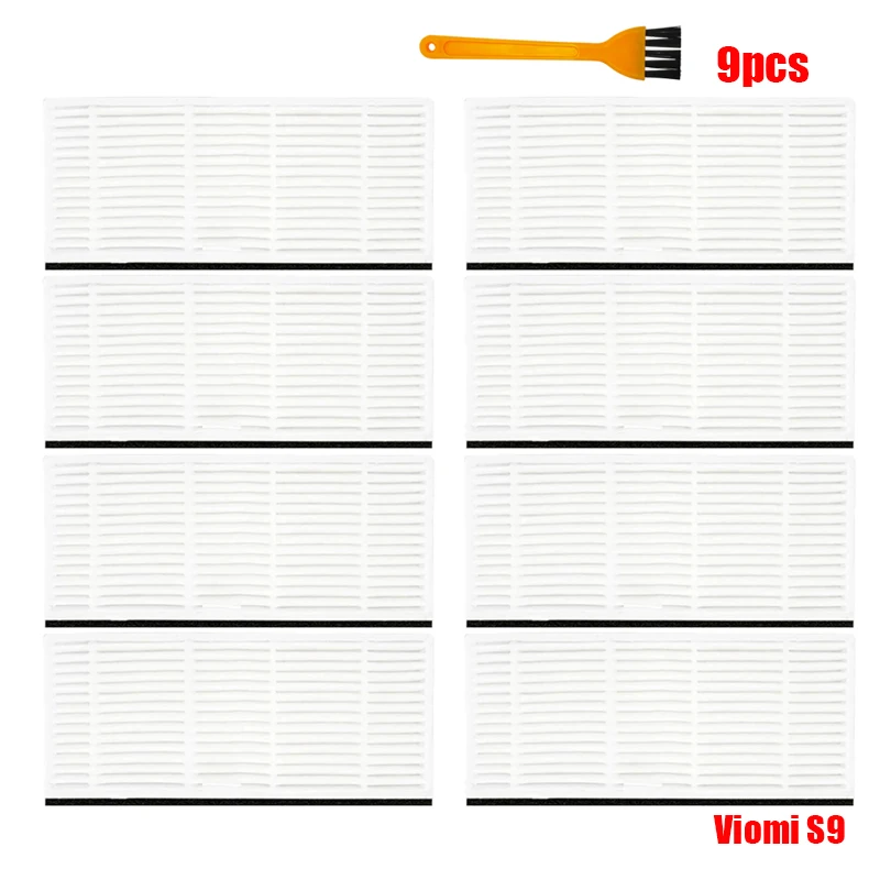 

Тканевый кронштейн для швабры, пылесборник, боковая щетка, запчасти для робота-пылесоса VIOMI S9, основная щетка, крышка, Hepa-фильтр, Швабра, тряпки, аксессуары