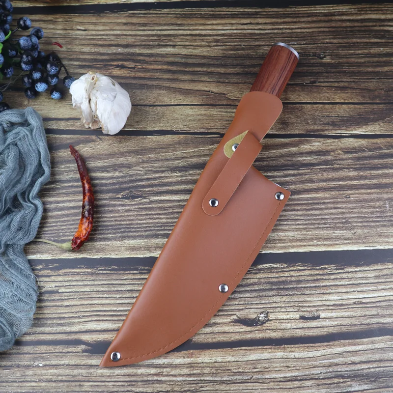 Кованый нож из нержавеющей стали Многофункциональный кухонный резец с узором в