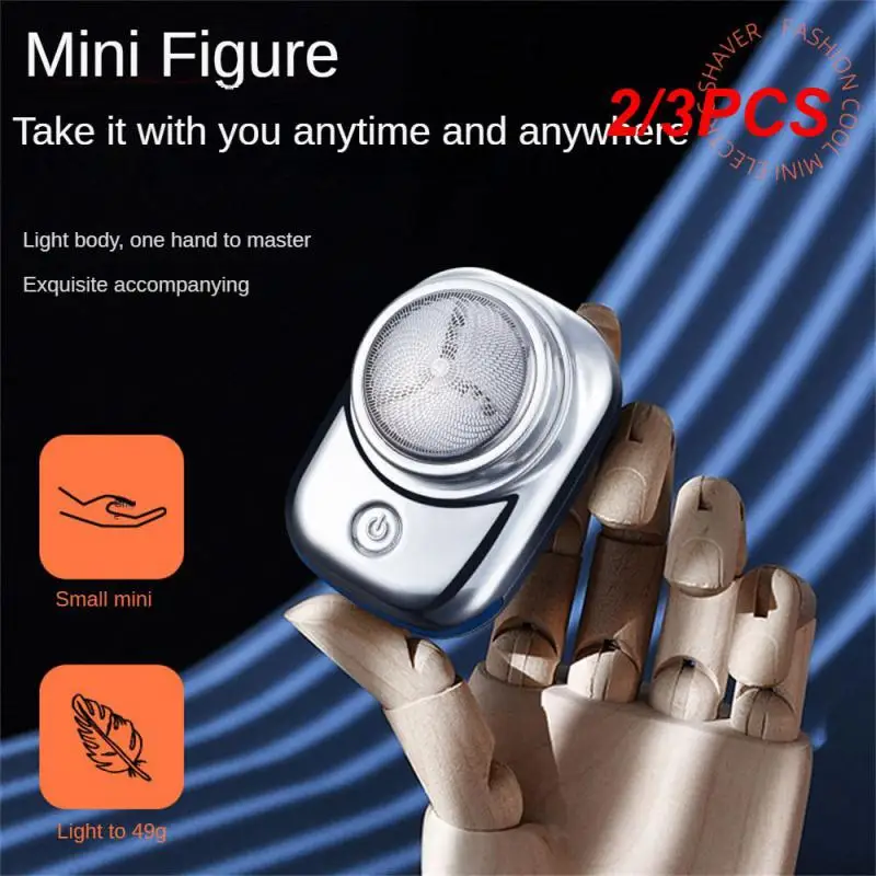 

Mini Small Electric Vehicle Shaver Outdoor Travel Portable Water Wash Razor Wholesale Men's Compact Three Bridges Car Razor
