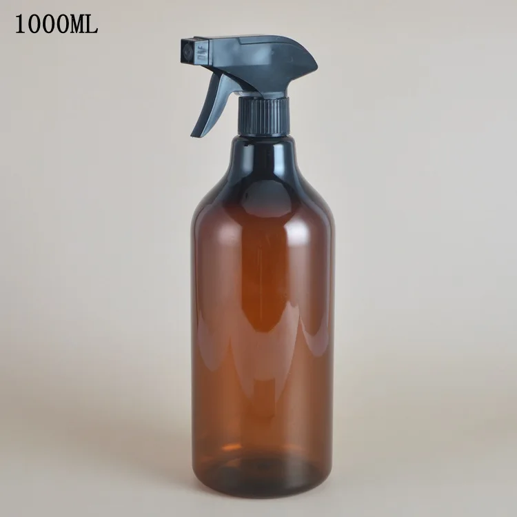 Brown 500ML Amber PET Spray Empty Bottles Trigger Sprayer Essential Oils Aromatherapy Perfume Refillable Bottle Free shipping images - 6