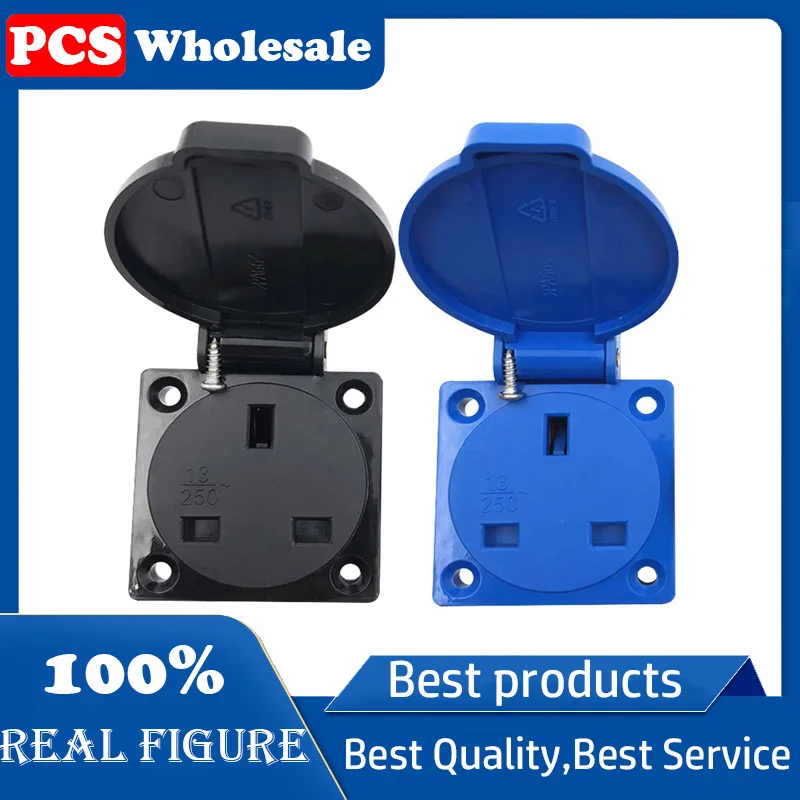 BS1363 британская стандартная водонепроницаемая розетка переменного тока, британская наружная IP67 лабораторная промышленная наружная 13 а 250 В