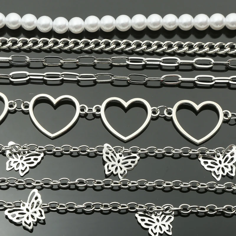 

Fashion Long Metal Waist Chain Rock Trousers Hipster Pant Jean Keychain Ring Clip Tassel Belly Chain Keychains Women Accessory