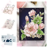 2022 new magnolia cutting dies stamps stencil scrapbook diary diy paper decoration coloring embossing greeting card handmade