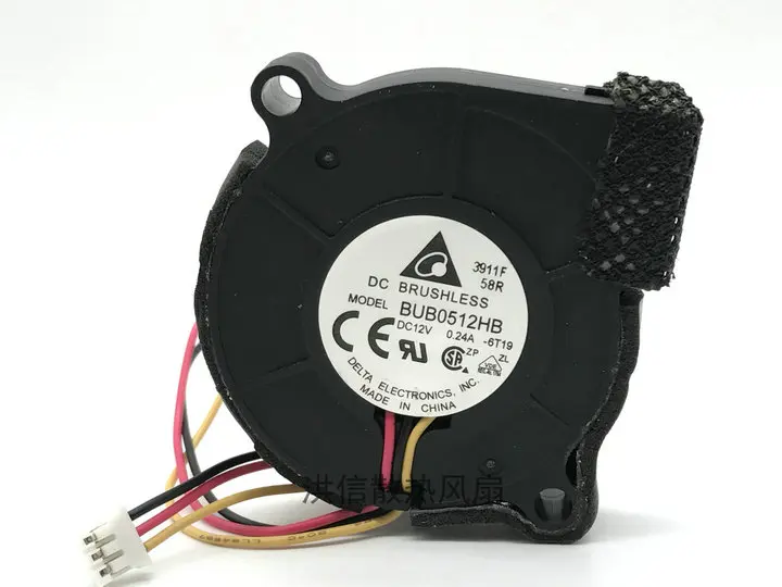 3-проводной Вентилятор охлаждения сервера Delta Electronics BUB0512HB 6T19 DC 12 В 0,24 A 50x50x15 мм