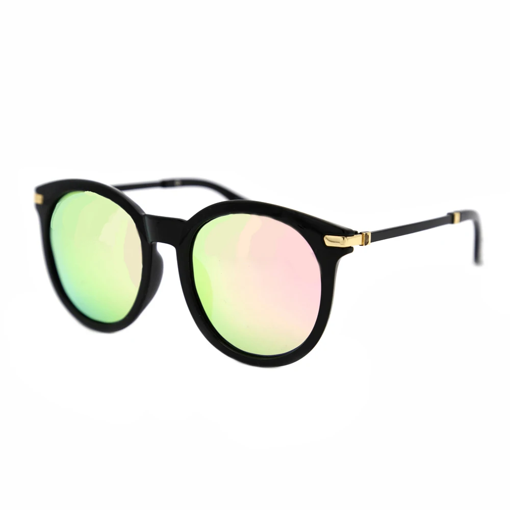 

LORETOROSA Round Polarized Sunglasses Eyewear Trends Gradient Color Lenses Pink Golden Black Outdoor Driving Hiking Eyewear