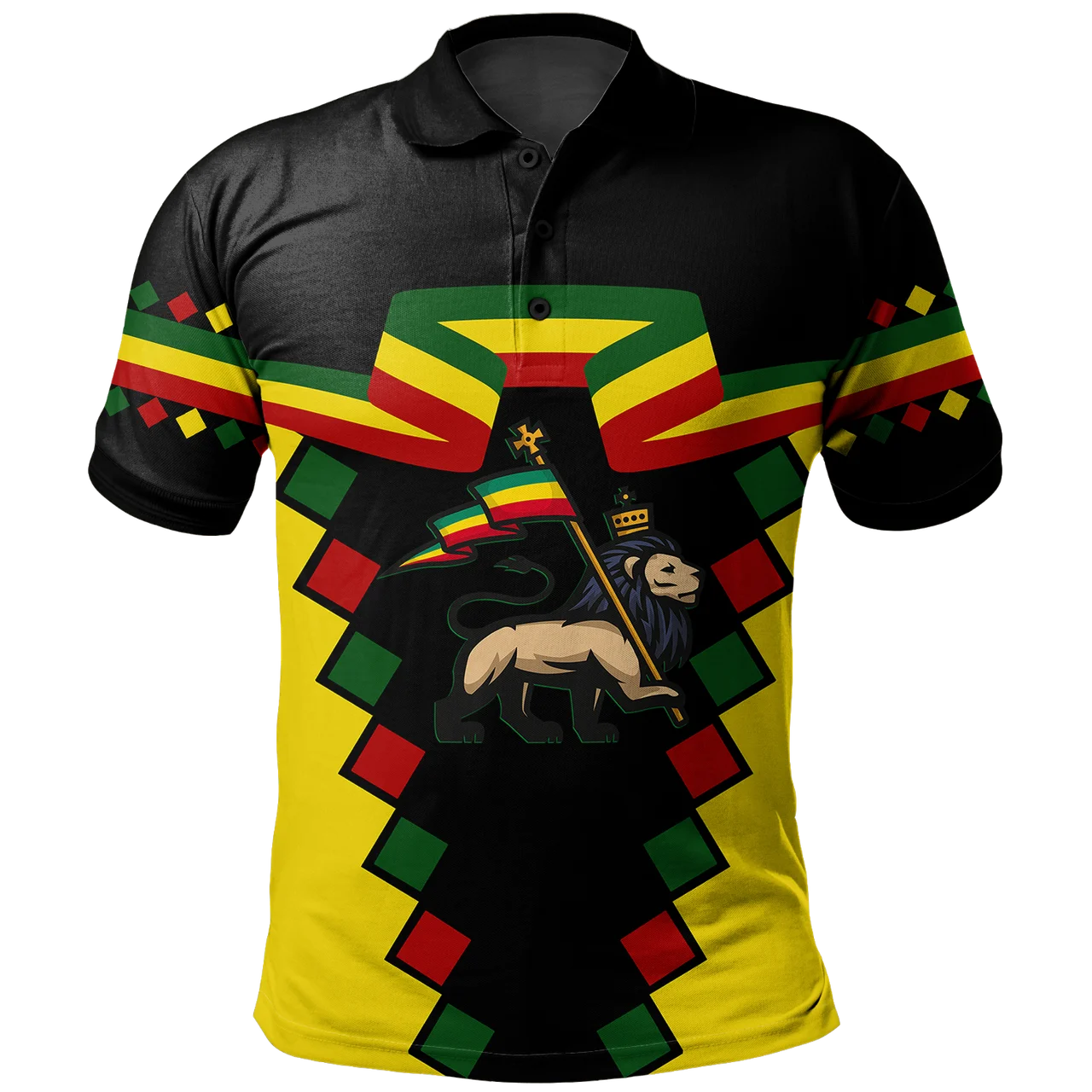 Футболка-поло с принтом льва Зиона для мужчин и женщин Y2k