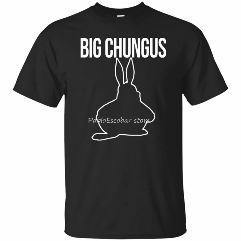 

Большая черная футболка с коротким рукавом Chungus
