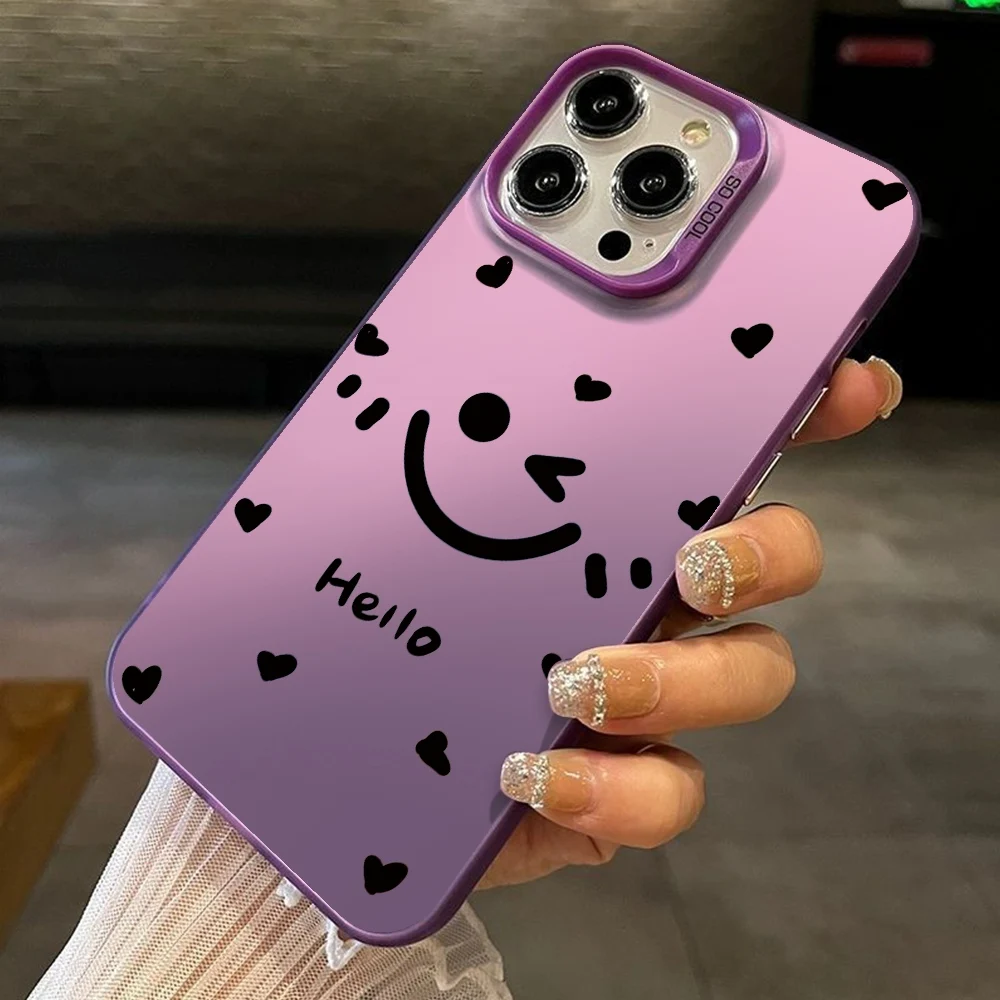 Чехол для Vivo S18 S17 S16 Pro 5G S17T S16E T2 4G T3 с мультяшным смайликом матовый чехол