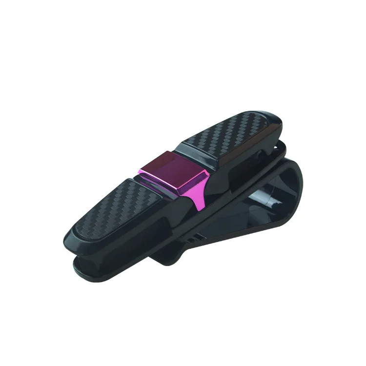 4-цветный автомобильный солнцезащитный козырек, застежка для очков, держатель для солнцезащитных очков, билетная карта, универсальный многофункциональный салон автомобиля