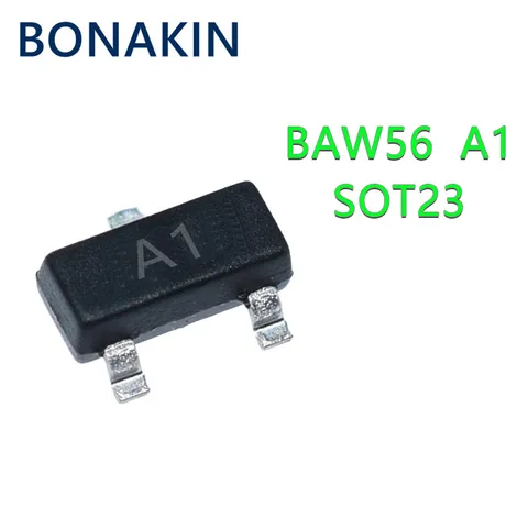 100pcs SOT-23 BAW56 A1 A1t SOT23 SMD новый оригинальный транзистор