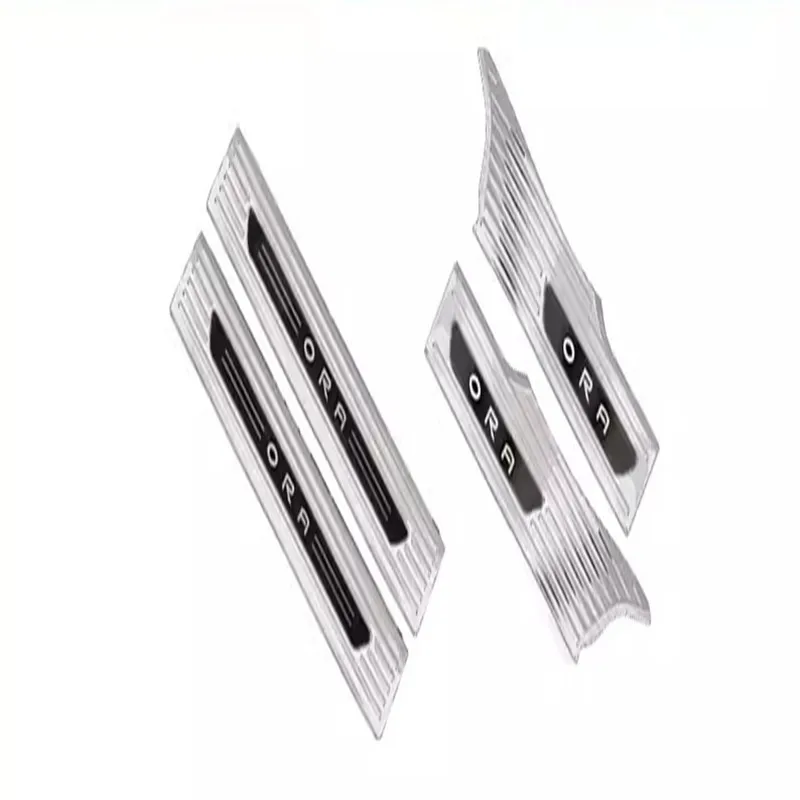 

Door Sill Cover Welcome Pedal Trim Car-stylingFor Changan Good Cat Ora 2021 4pcs/set High-quality Stainless Steel Accessories