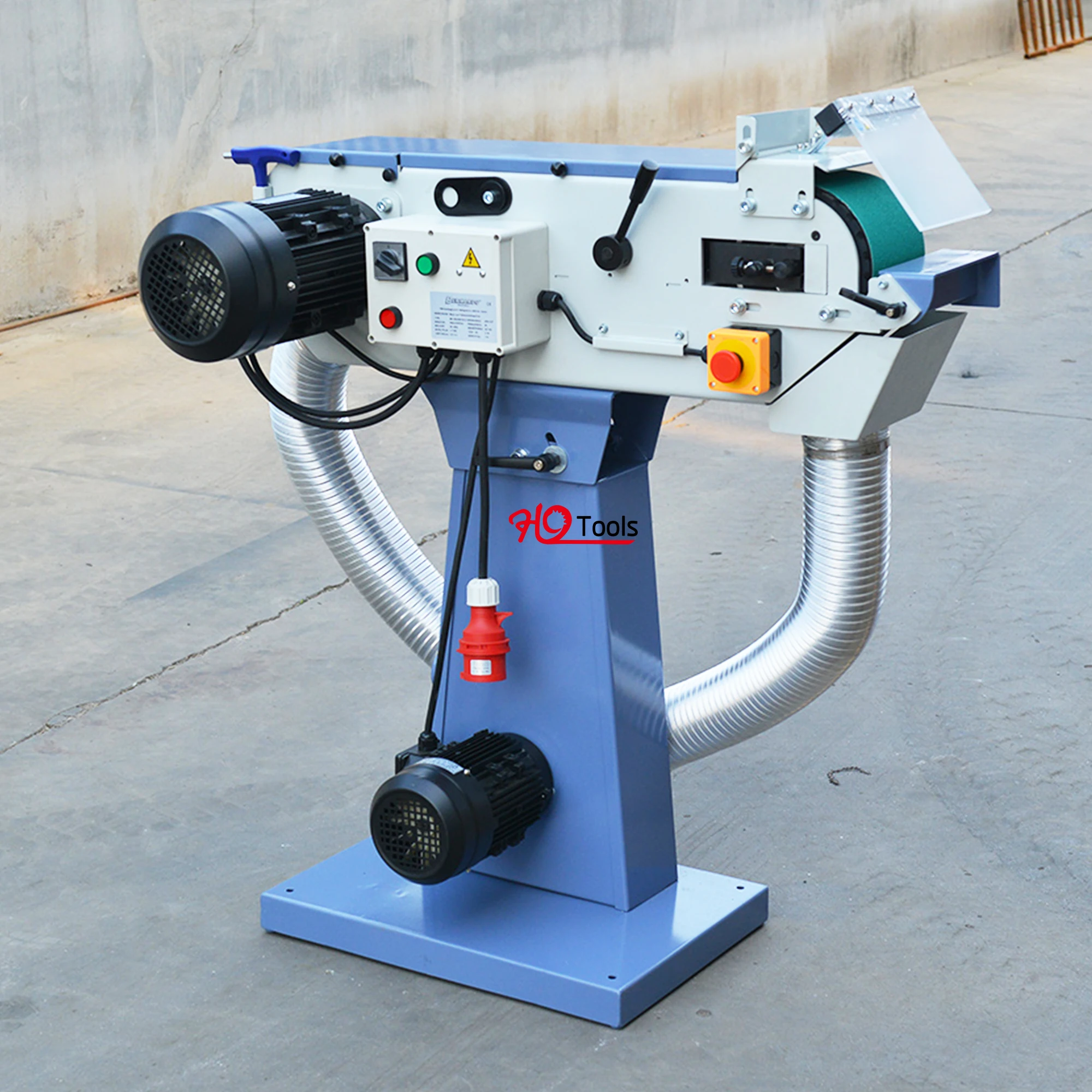 Вертикальный шлифовальный станок HYstrong с ленточным диском 150 мм мощностью 3 кВт