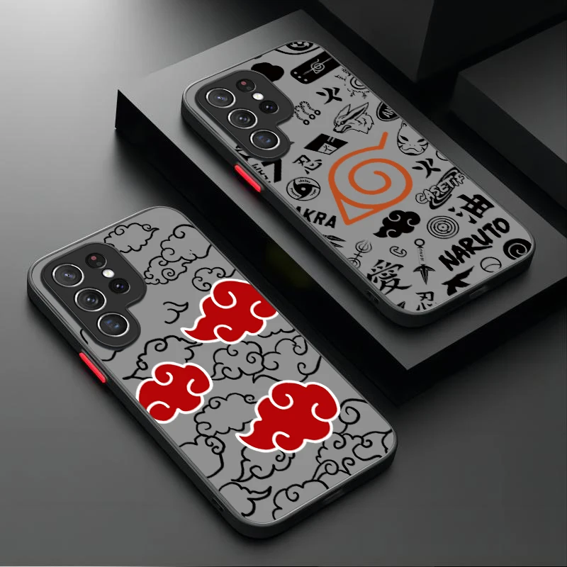 Фото Матовый жесткий чехол Hot Anime N-Narutos для Samsung Galaxy S24 S23 S22 Ultra S21 S20 FE S10 Plus A15 A25 A35 A55 5G Note 20 10 Cover №3