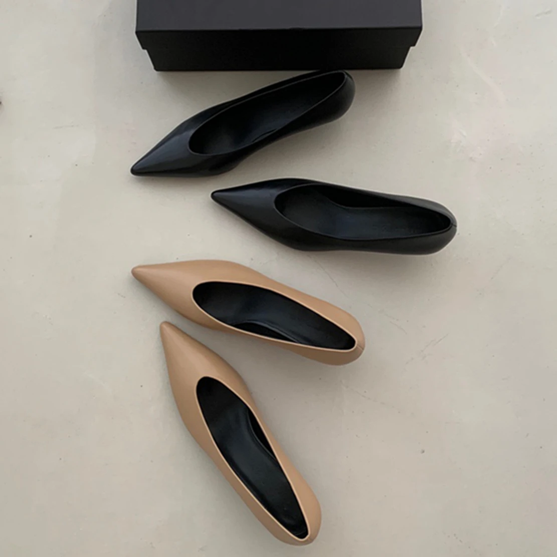 

Elmsk офисные женские элегантные лоферы из натуральной кожи без шнуровки, женская модная простая обувь, женская обувь на каблуке