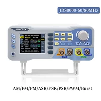 cleqee jds8060 60mhz function arbitrary waveform generator dual channel signal source 275msas 14bits frequency meter