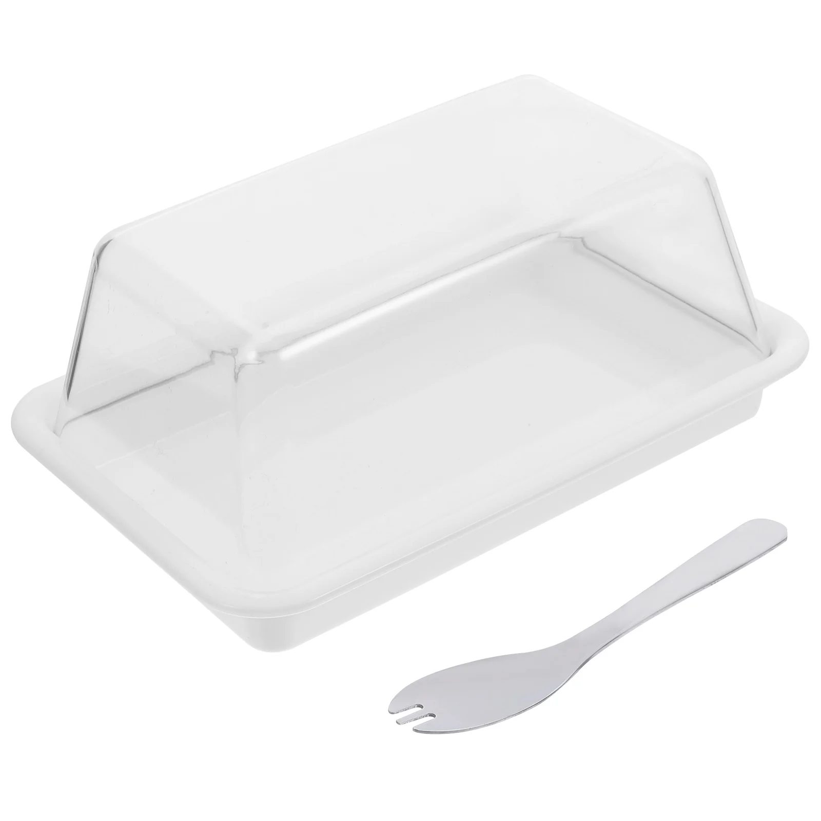 

Butter Dish Plate Cheese Keeper Serving Cake Bowls Container Plastic Tray Box Holder Covered Storage Lid Platter Bowl Case Bread