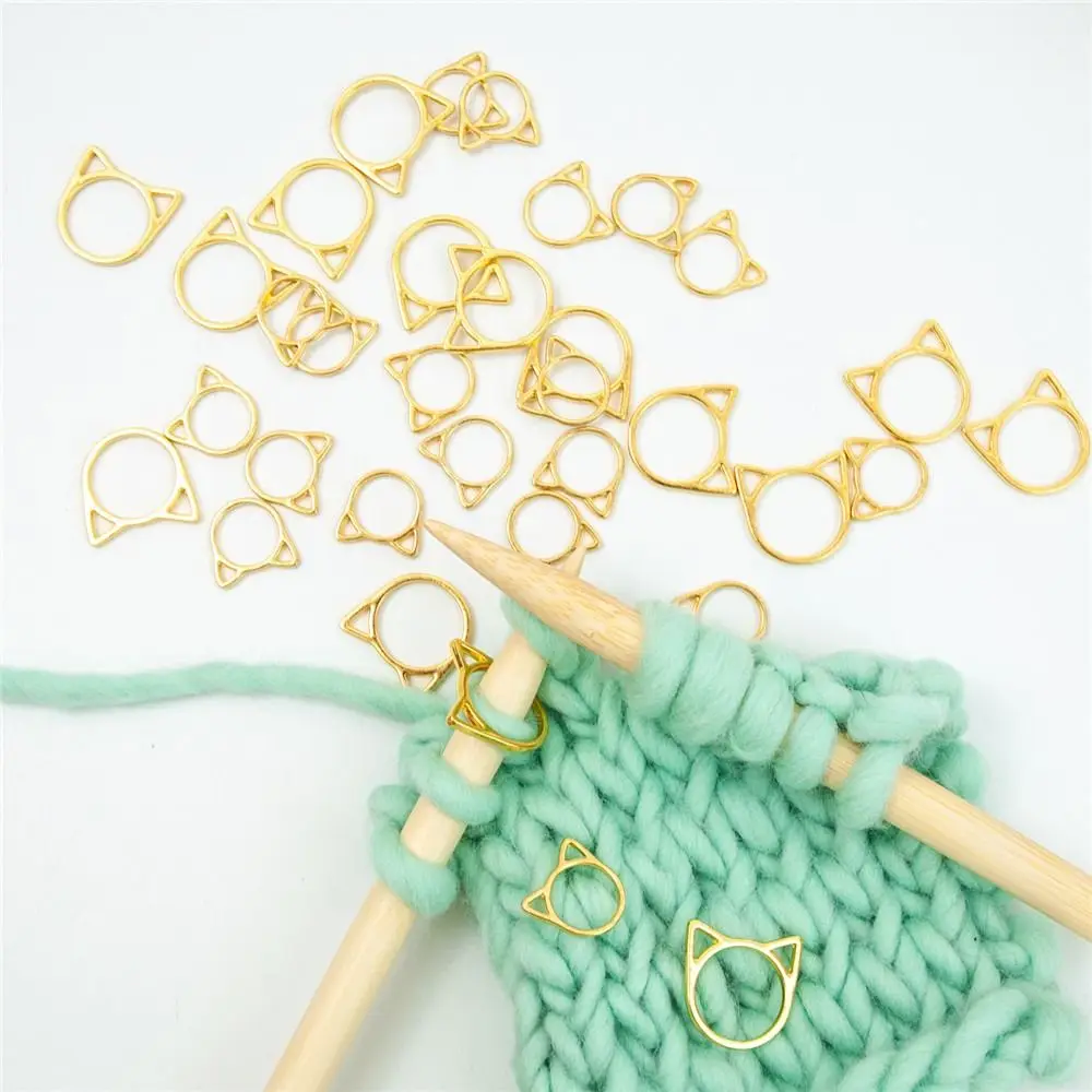 

30Pcs Hot Triangle-shaped Metal Knitting Crochet Locking Stitch Markers Latching DIY Weaving Knitting Sewing Tools Accessories