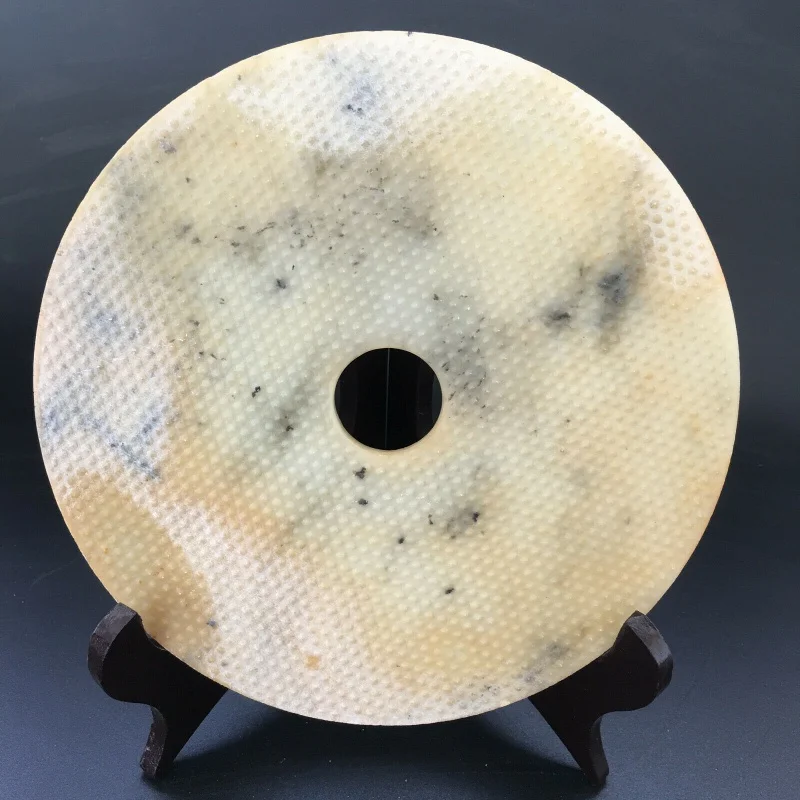 

China jade,Han Dynasty,Noble Collection,natural Jade,Hand-carved,Bi,Disc,C306