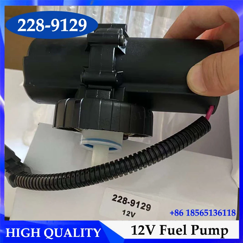 

12 в топливный подъемный насос для Caterpillar Backhoe 414E 416D 416E 420D 228-9129 2289129 топливный насос