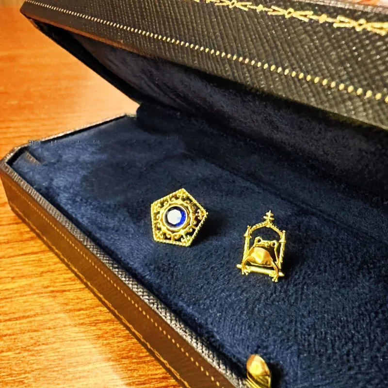 Harry Potter Celebri Peripheral Ear Studs [Chocolate Frog Cute Version] Cartoon Animation Earrings