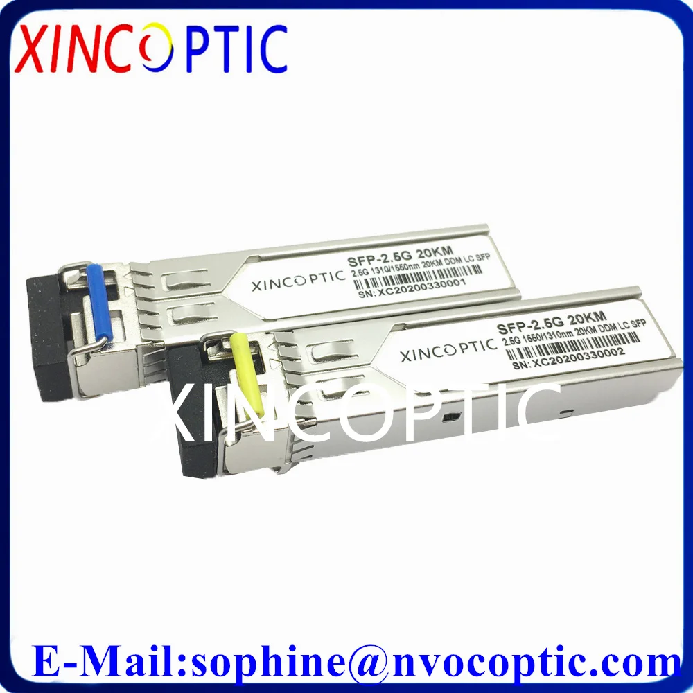 2.488Gbp Bidi WDM SFP оптический трансивер 2 5G SM однорежимный 1490/Нм Simplex 20KM LC/SC для
