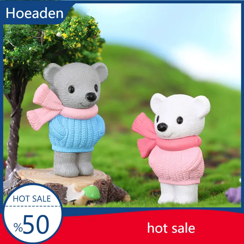 

Mini Bear Micro Landscape Ornament Animal Landscape Decoration Gardening Resin Jewelry Craft Home Decoration Birthday Gift