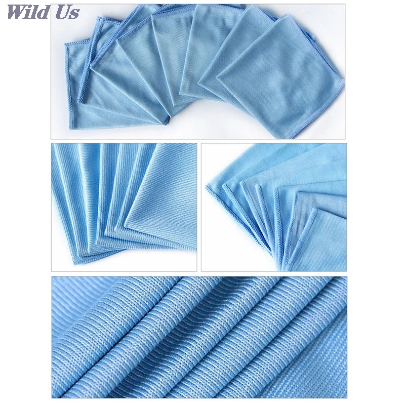 

1pcs Car Cleaning Microfiber Glass Towel Cloth Towels Wash Window Polishing Absorbent Windshield Cloth 30cmx30cm
