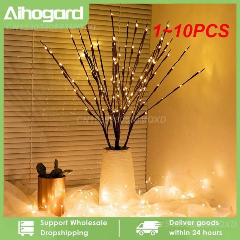 

1~10PCS Bulbs LED Willow Branch Lights Lamp Natural Tall Vase Filler Willow Twig Lighted Branch Christmas Wedding Decorative