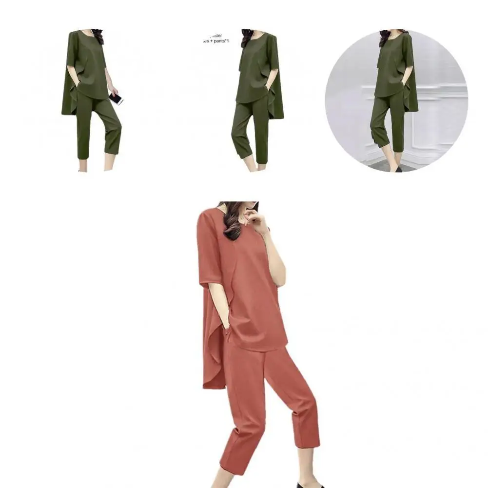 

2 шт./комплект, летний спортивный костюм с круглым вырезом