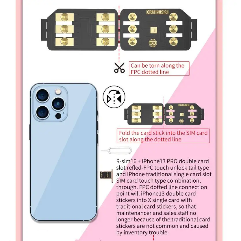 r sim16 compatible for iphone13rsim16rsim16r sim16 global universal unlocking card stickers turns locked into unlocked free global shipping