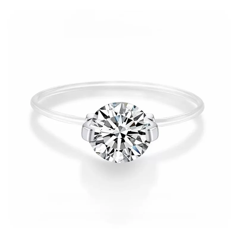 Фото ZFSILVER s925 Серебряное модное роскошное модное цветное кольцо с муассанитом и русалкой, подвески для женщин, ювелирные изделия для свадебной вечеринки, подарок XH-056 №1