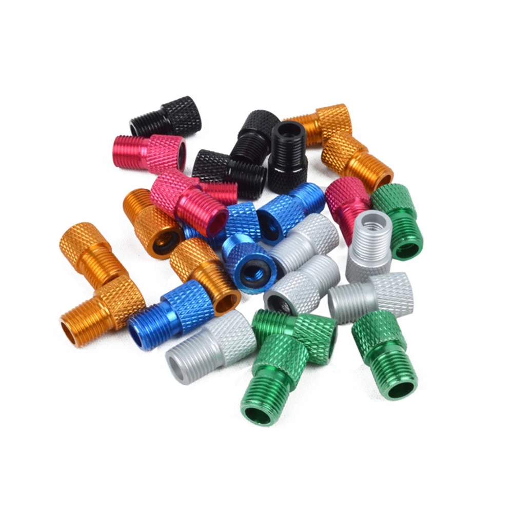 Aluminium Alloy French Style to US Adapter Bike MTB BMX CNC Tyre Air Converter (Black) |
