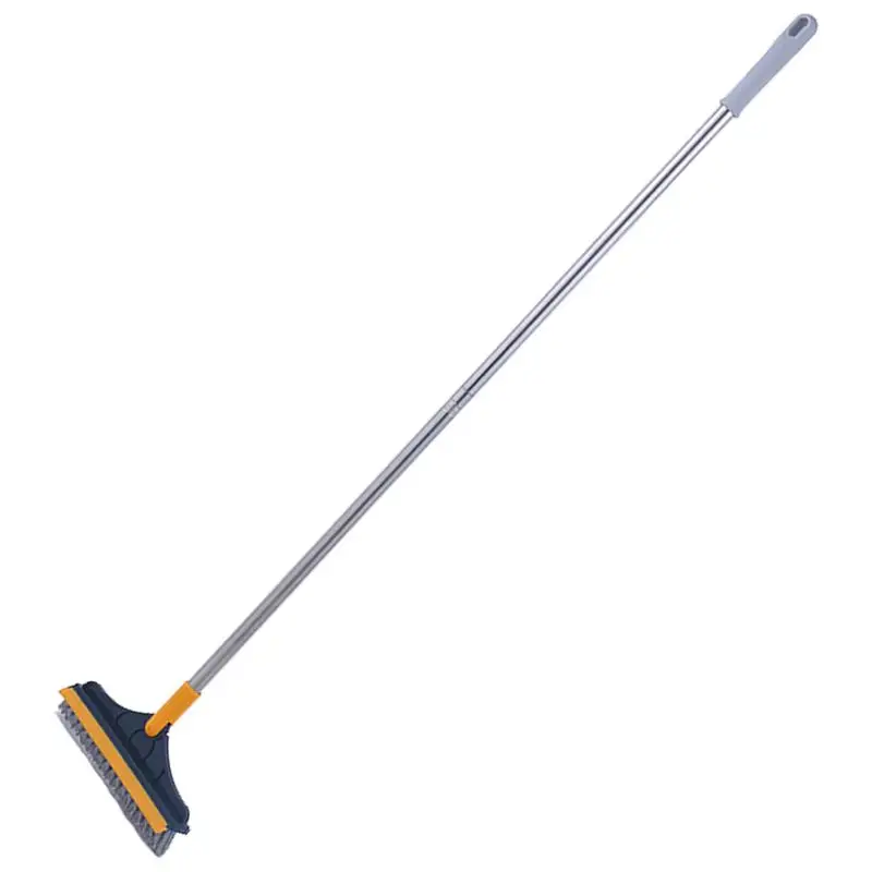 

2 In 1 Cleaning Brush Adjustable V-Shape Floor Scrub With Long Handle Removable Wiper 120 Degree Tile Kitchen Cleaning Tools