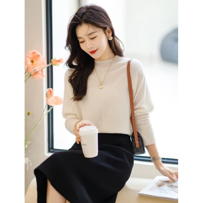 

A Solid color all-match temperament cardigan women's thin new slim slim top long-sleeved outer wear
