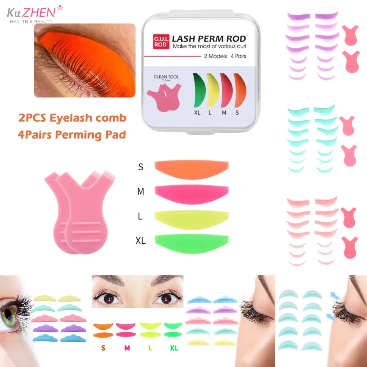 

1 Set Reusable Eyelash Perming Silicone Pad Eyelash Rollers Patch Curler Rod Lash Lift Shield Pad For Lash Extension Supplies