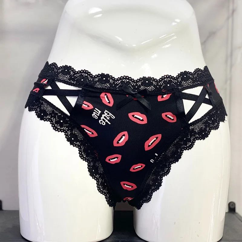 

Lace Sexy Women Panties Lips Leopard Girls G String Seamless Briefs Underwear Thong Thin Fitness Underpants Lingerie Intimates