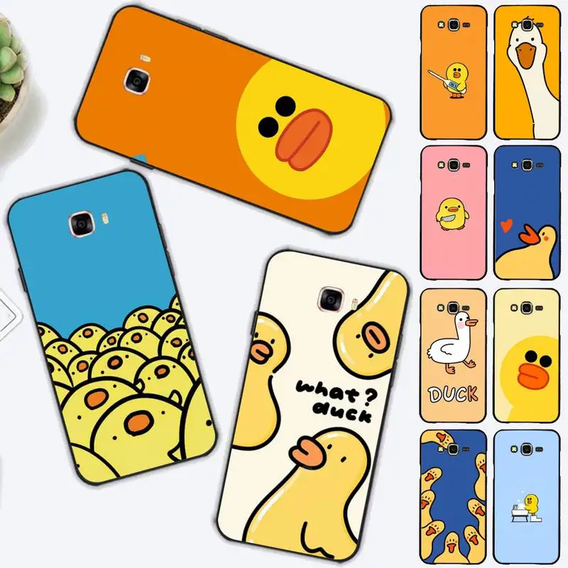 

Cute Duck Phone Case for Samsung J 2 3 4 5 6 7 8 prime plus 2018 2017 2016 core