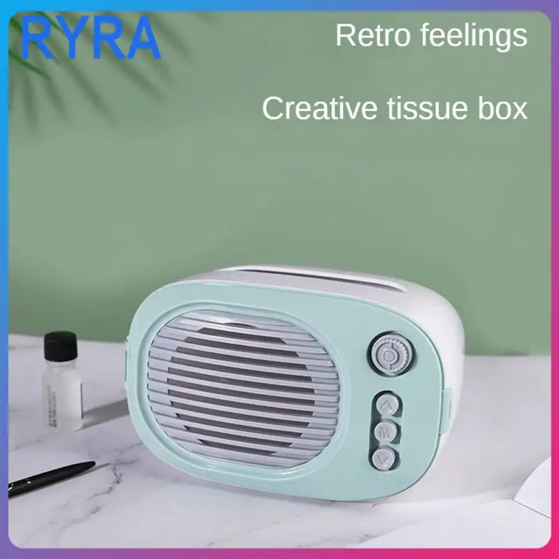 

Retro Appearance Tissue Box Case Coffee Table Tabletop Kawaii Light Storage Box Creative Storage Napkin Holder Tissue Box Simple