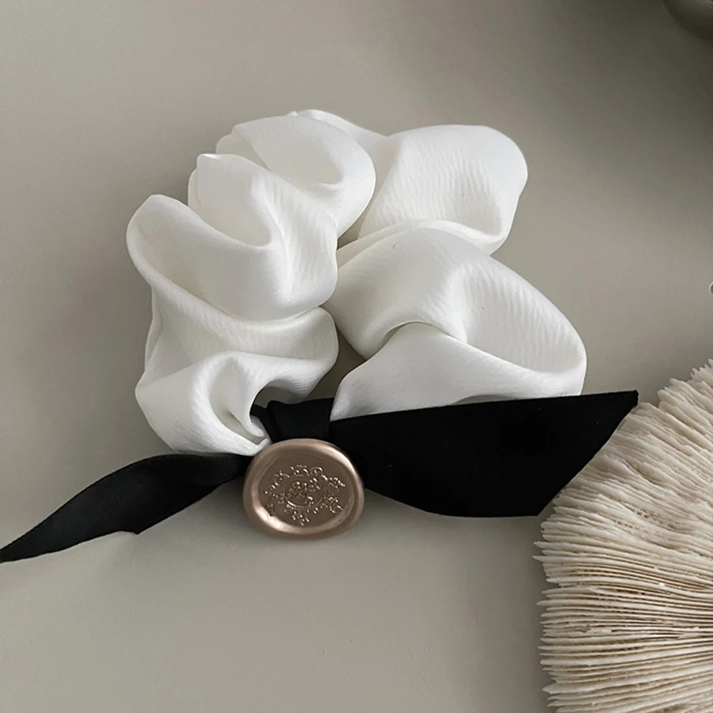 

Scrunchie for Women's Hair Accessories Girl Hair Scrunchies Vintage Elastic Bow Hair Bands Ponytail Holder Hair Rope Rings