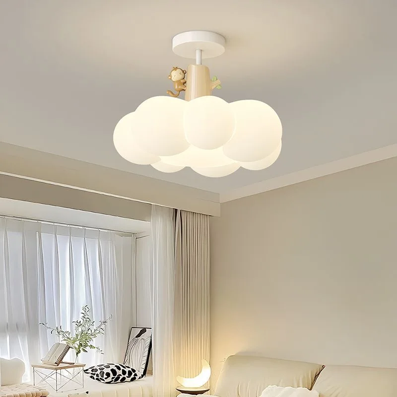 2024 подвесной светильник в форме облака Корона Сердца обезьяна панда люстра для