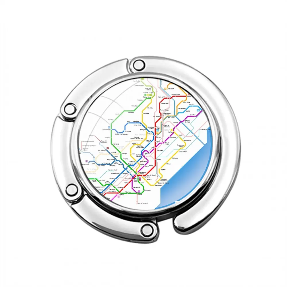 Складной крючок для кошелька Женский столик хранения сумок складной