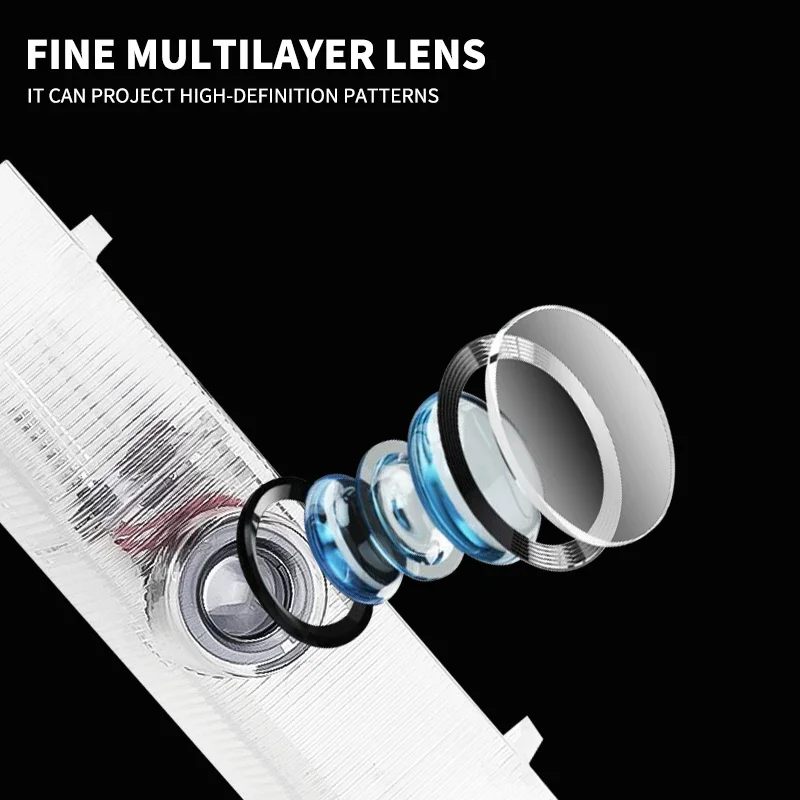 2 шт. автомобильный светодиодный логотип дверной проектор лампа приветствия для