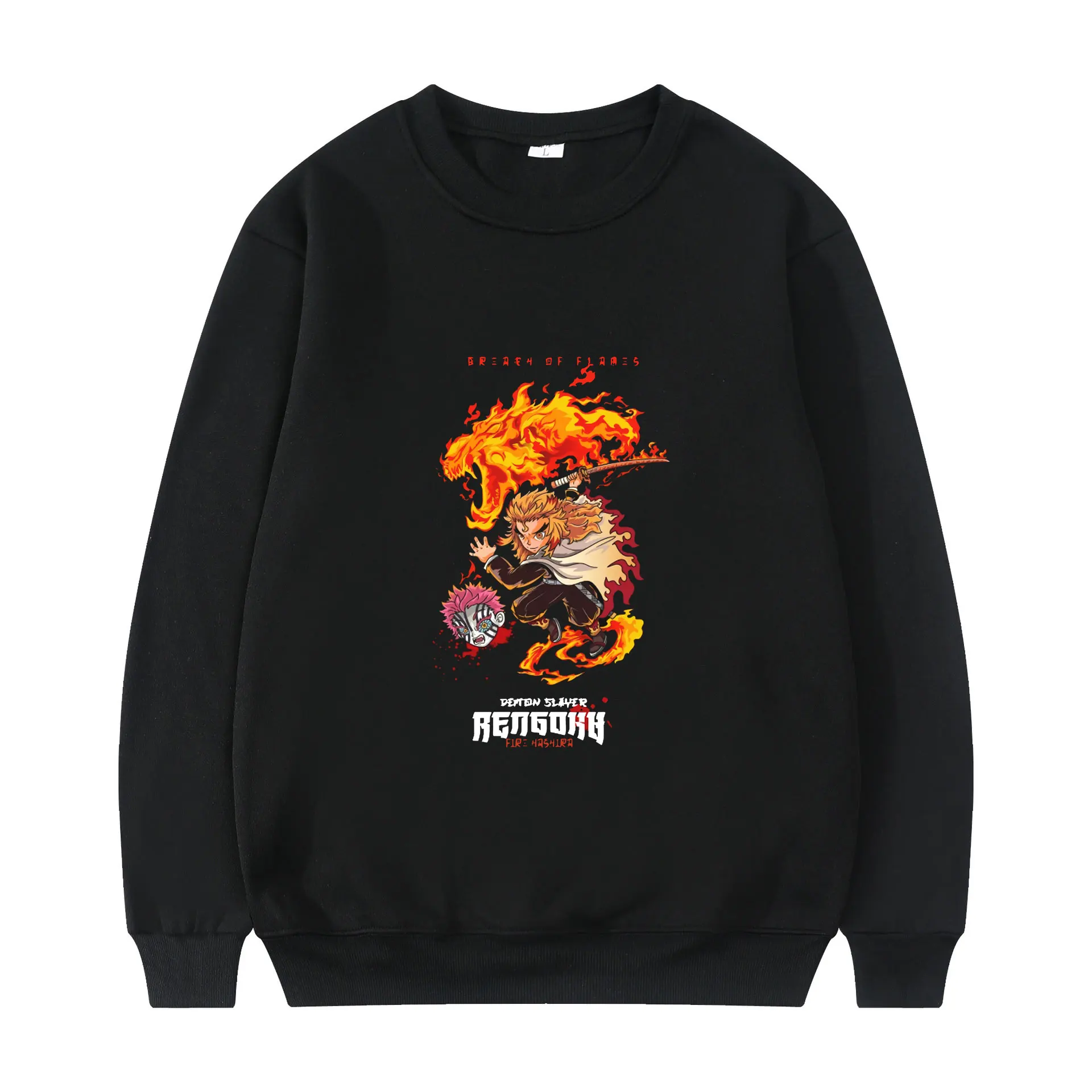 

Толстовка мужская оверсайз с длинным рукавом и принтом, в стиле аниме