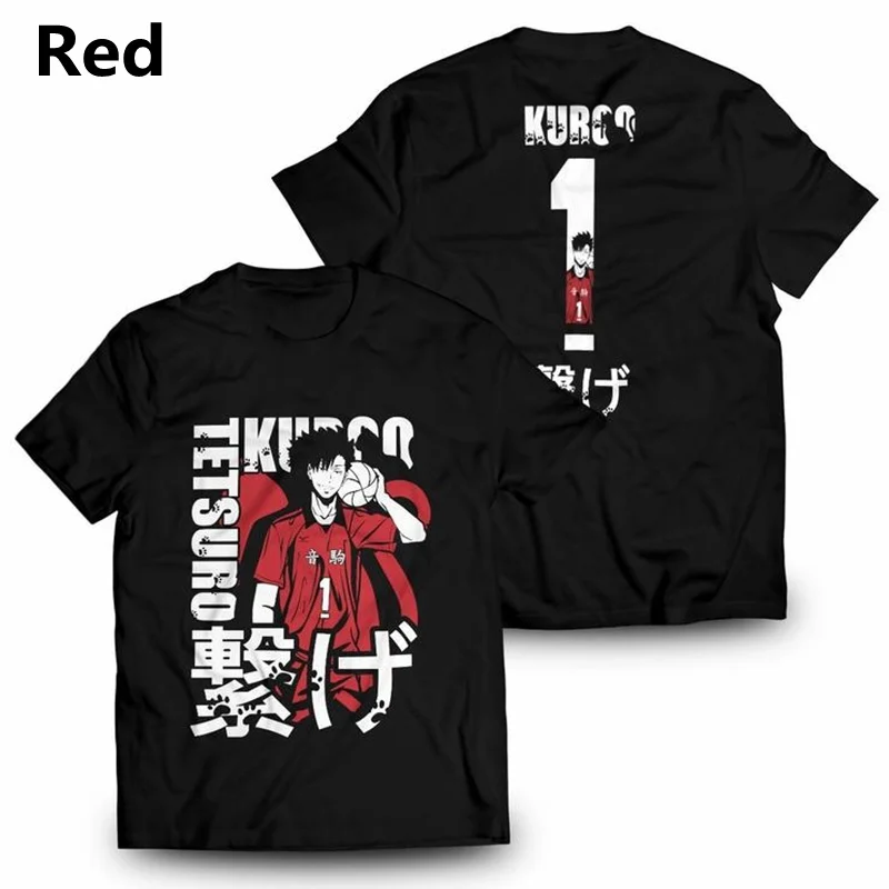 

Японская аниме мультфильм Haikyuu унисекс рубашка с коротким рукавом летние подростковые футболки для пары Топы
