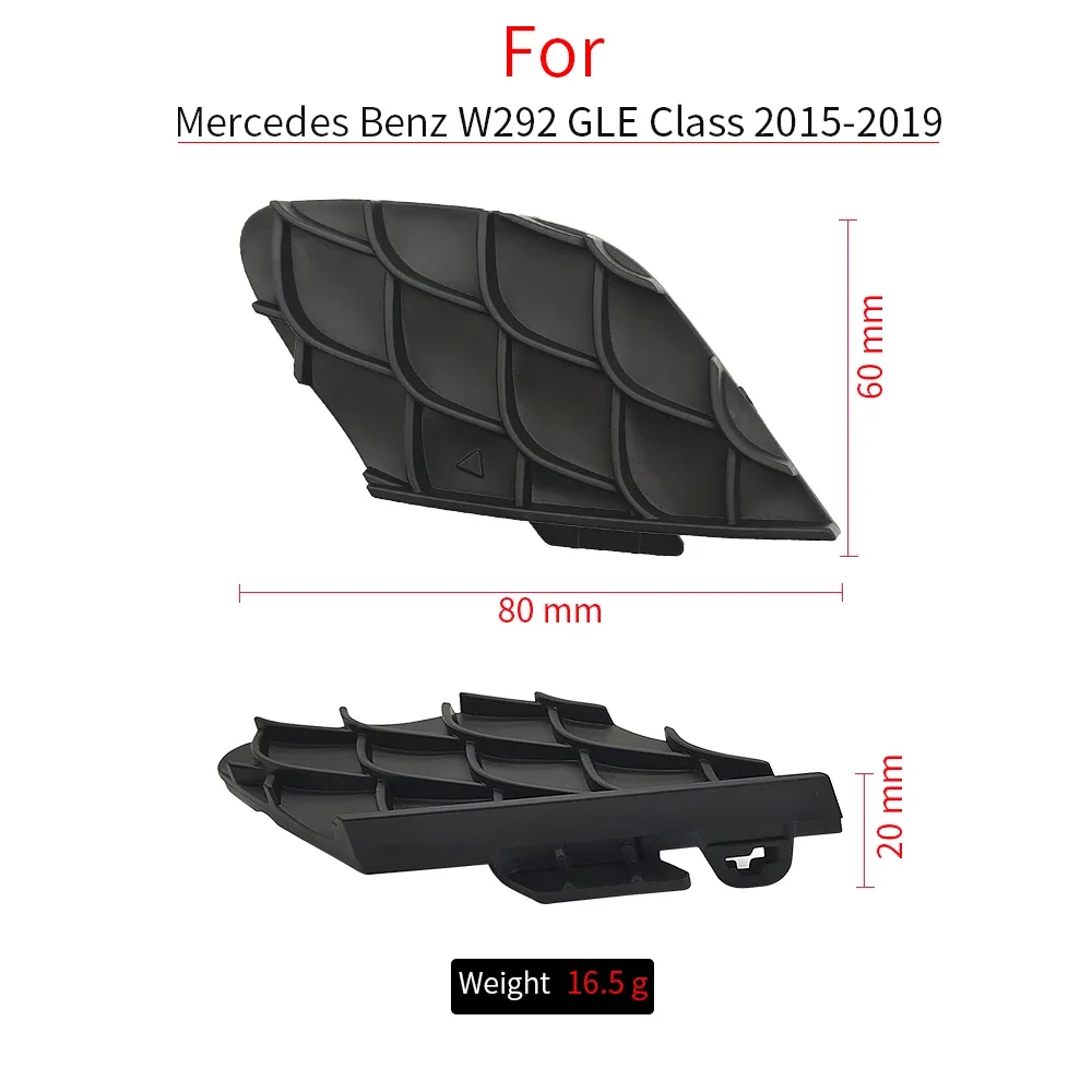 Фото Для Mercedes GLS GLE Class 2016-2019 крышка фаркопа правого переднего бампера 2928855722 Профессиональная установка GLE350 GLE450 №2